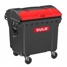 Пластиковый контейнер Sulo 1100 л, с полукруглой крышкой, крышка в крышке
